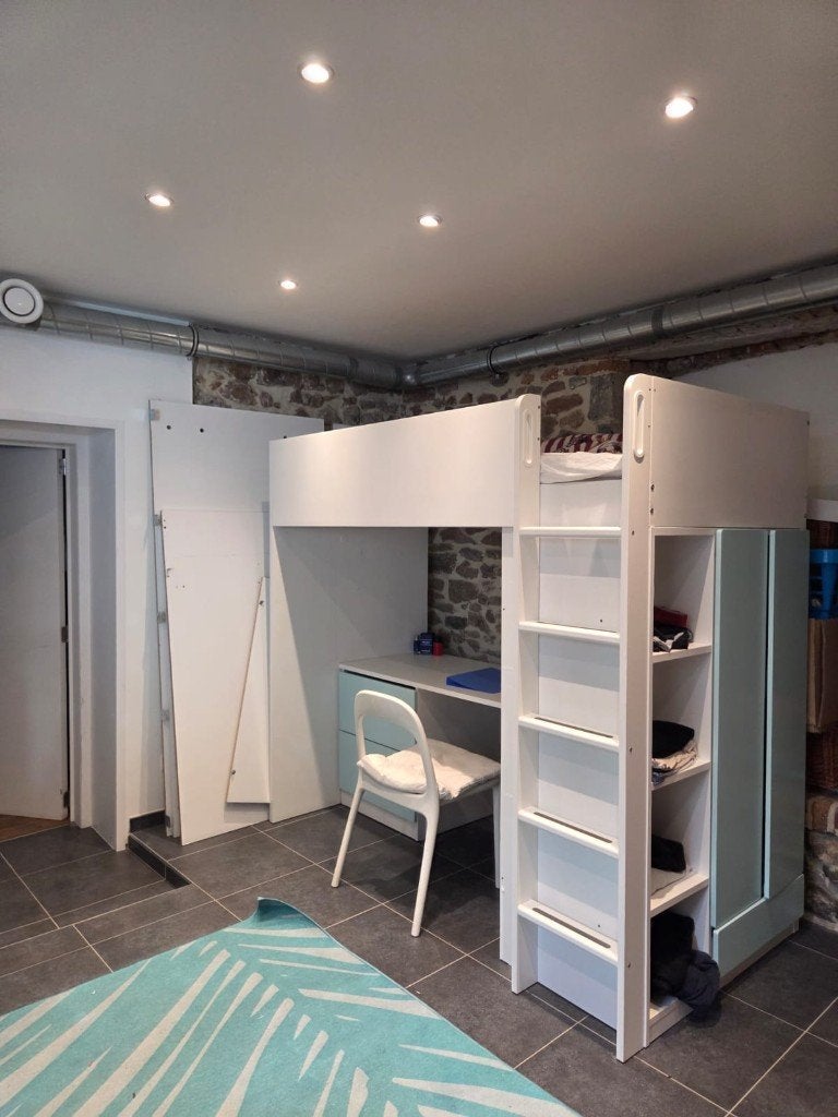 Lit Mezzanine Smastad ikea, Maison & Meubles, 90 cm, Une personne, Enlèvement, Utilisé