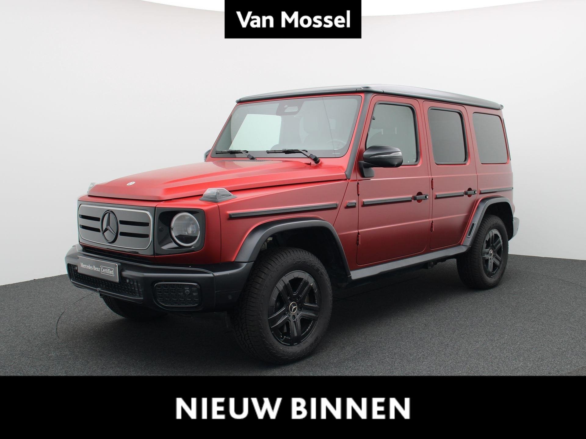 Mercedes-Benz G 580 + MANUFAKTUR + NAPPA + BURMESTER +, Auto's, Automaat, Stof, Gebruikt, 5 zetels