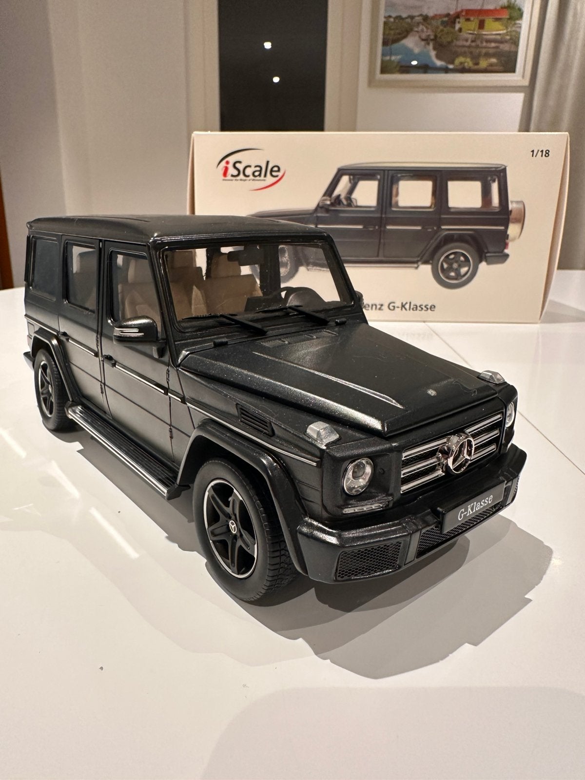 MERCEDES G KLASSE 1/18 1/18 Iscale Nieuw in doos, Hobby en Vrije tijd, Ophalen of Verzenden, Nieuw, Auto, Overige merken
