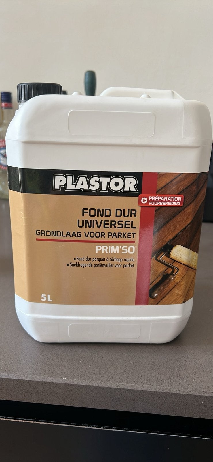 Fond Dur Parquet Plastor (3L), Bricolage & Construction, Enlèvement, Comme neuf