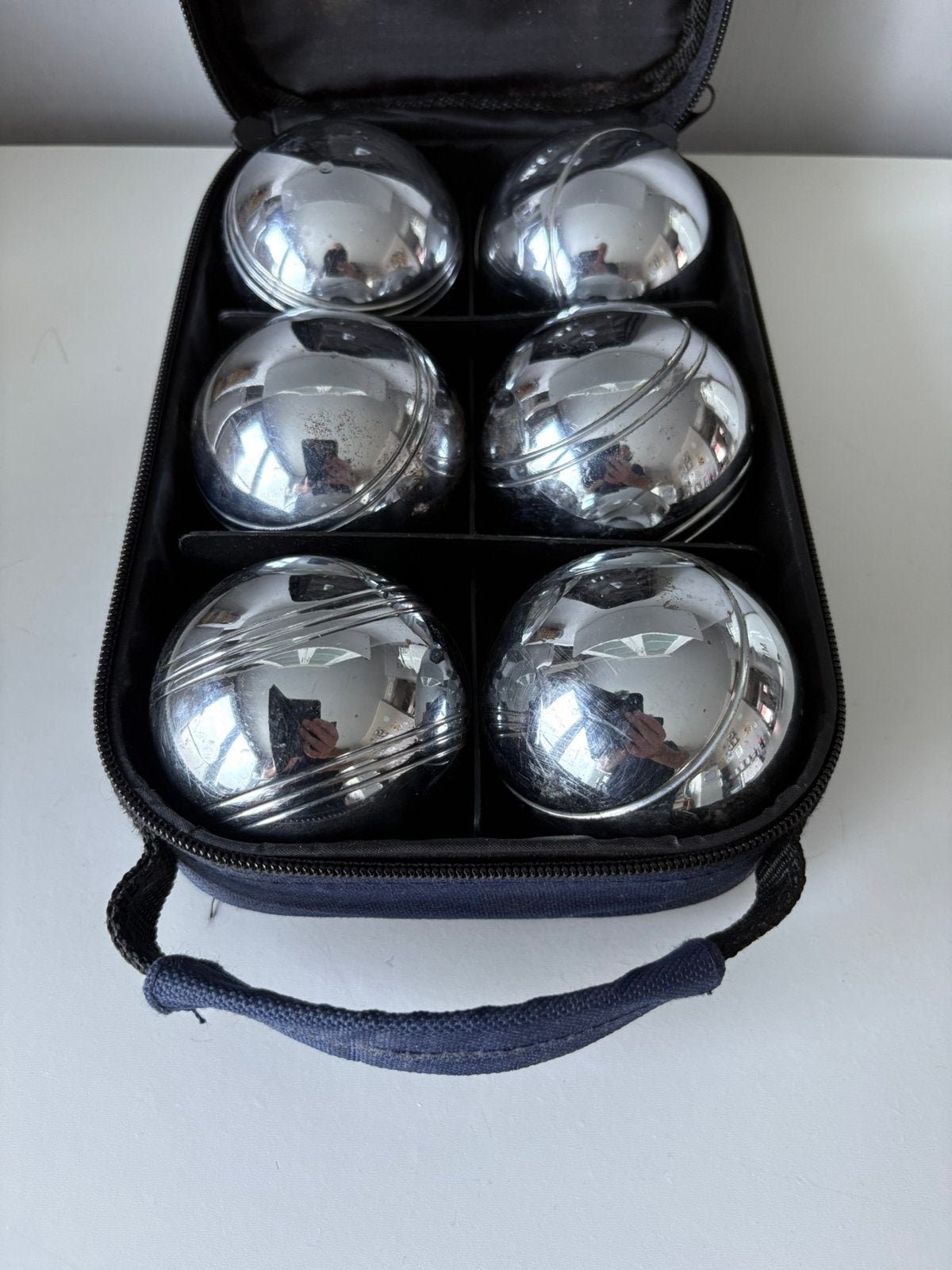 Set van 6 petanqueballen, Hobby en Vrije tijd, Ophalen of Verzenden, Zo goed als nieuw