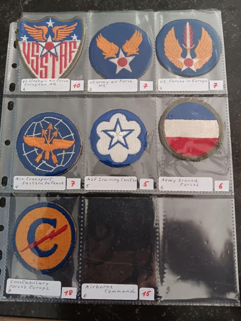 Us ww2 patches, Enlèvement ou Envoi