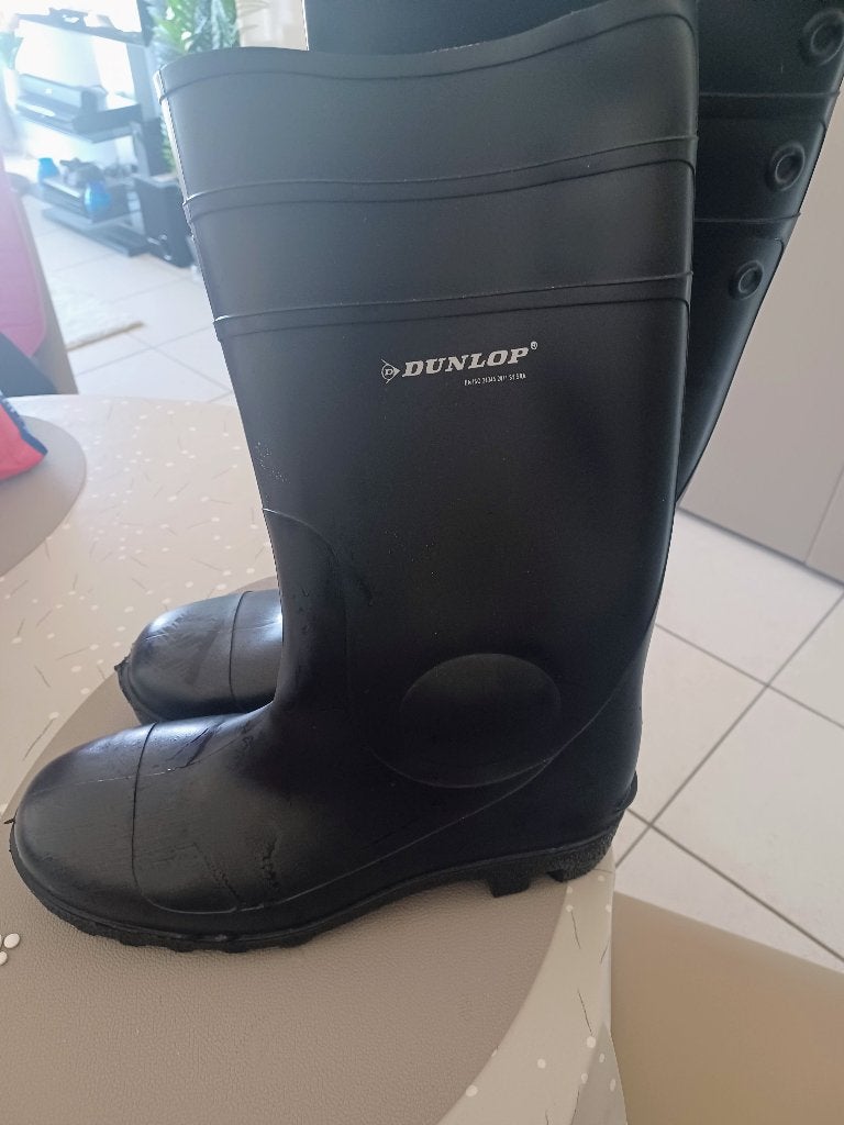 Rubberen laarzen ( dunlop ) nog nieuw, Ophalen