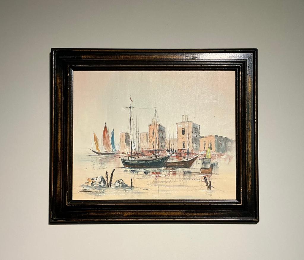 Lot 13. Peinture l'huile. 500/400. Cadre 620/520., Antiquités & Art, Art | Peinture | Classique, Enlèvement ou Envoi