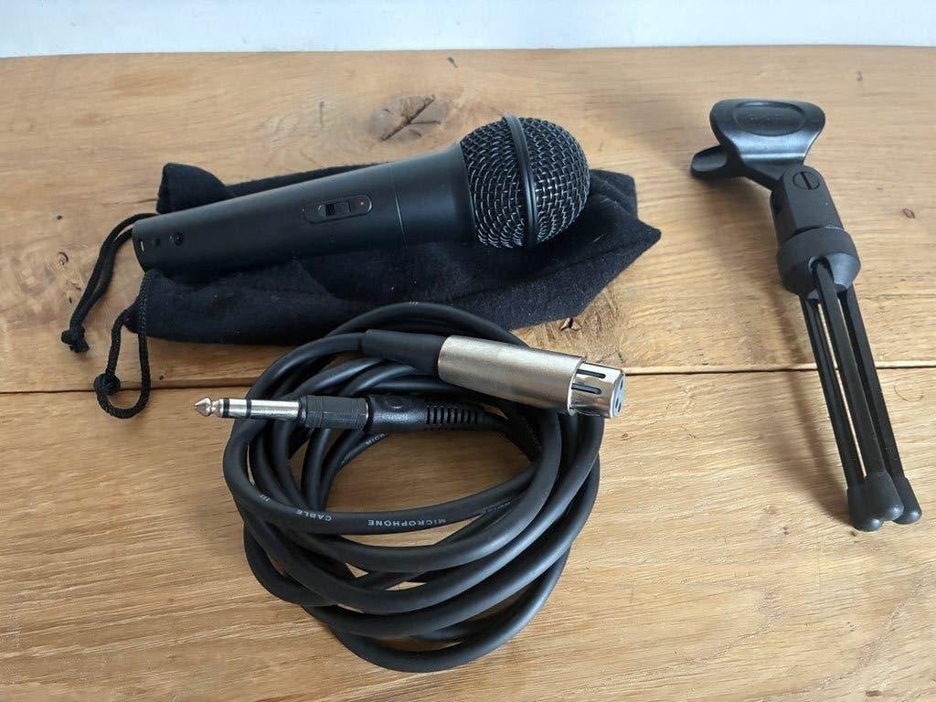 microfoon + kabel en tafel statief, Ophalen, Zo goed als nieuw, Overige typen