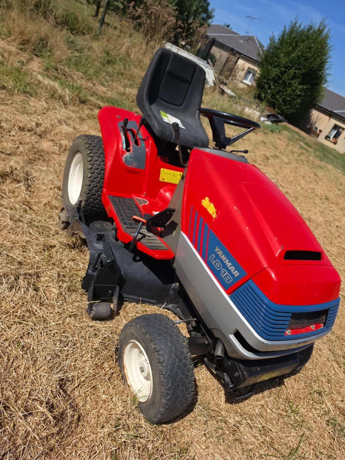 Micro tracteur tondeuse yanmar LD 18 diesel, Comme neuf, YANMAR, Démarrage électrique, 90 à 120 cm