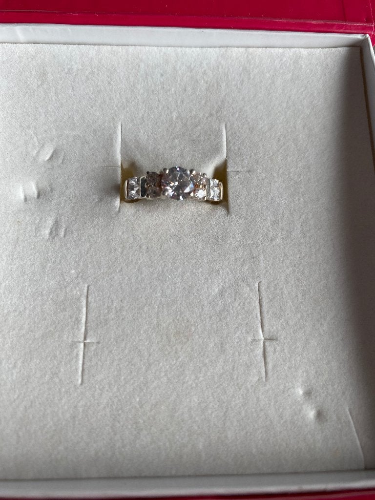 Zilveren ring maat 16, Enlèvement, Comme neuf, Plus petit que 17, Femme