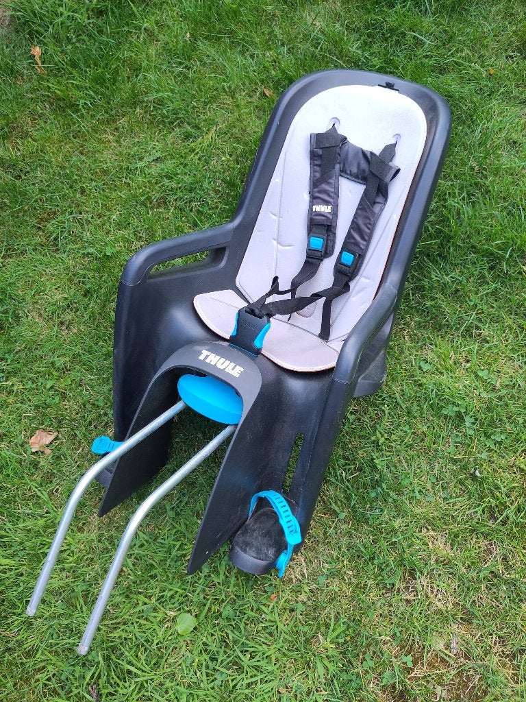 Kinderstoeltje fiets achterop Thule ride along 2, Achterzitje, Ophalen, 15 t/m 25 kg, Gebruikt