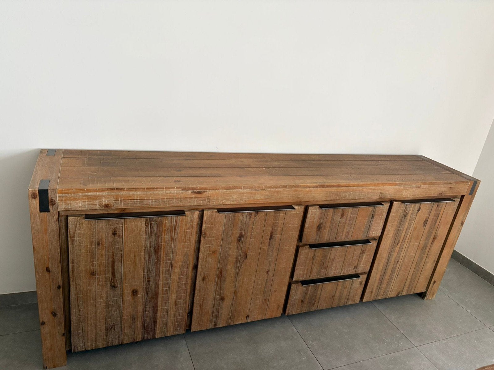 Woonkamer- en eetkamermeubels. Echt hout., Ophalen, Gebruikt