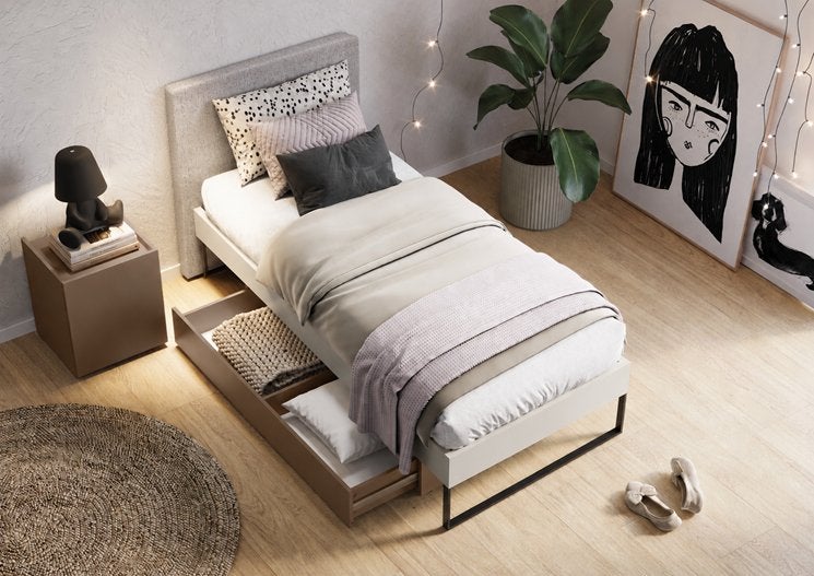 Sigma 1-persoonsbed - Cashmere