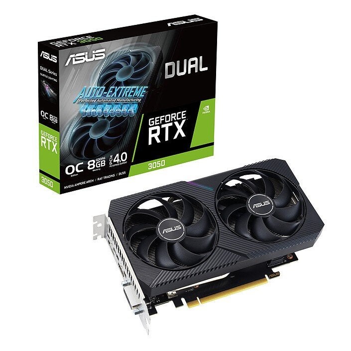 ASUS DUAL GeForce RTX 3050 V2 OC O8G, Computers en Software, GDDR6, PCI-Express 4, HDMI, Ophalen of Verzenden