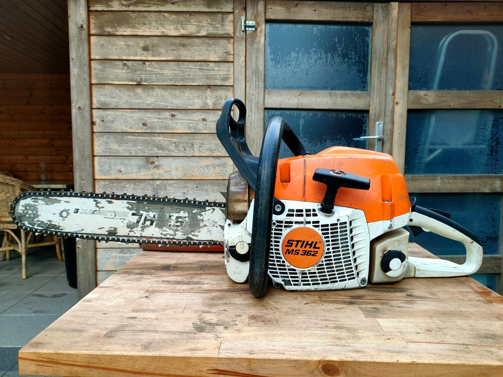 Professionele Stihl MS 362 kettingzaag. In perfecte staat., Tuin en Terras, Ophalen, Gebruikt