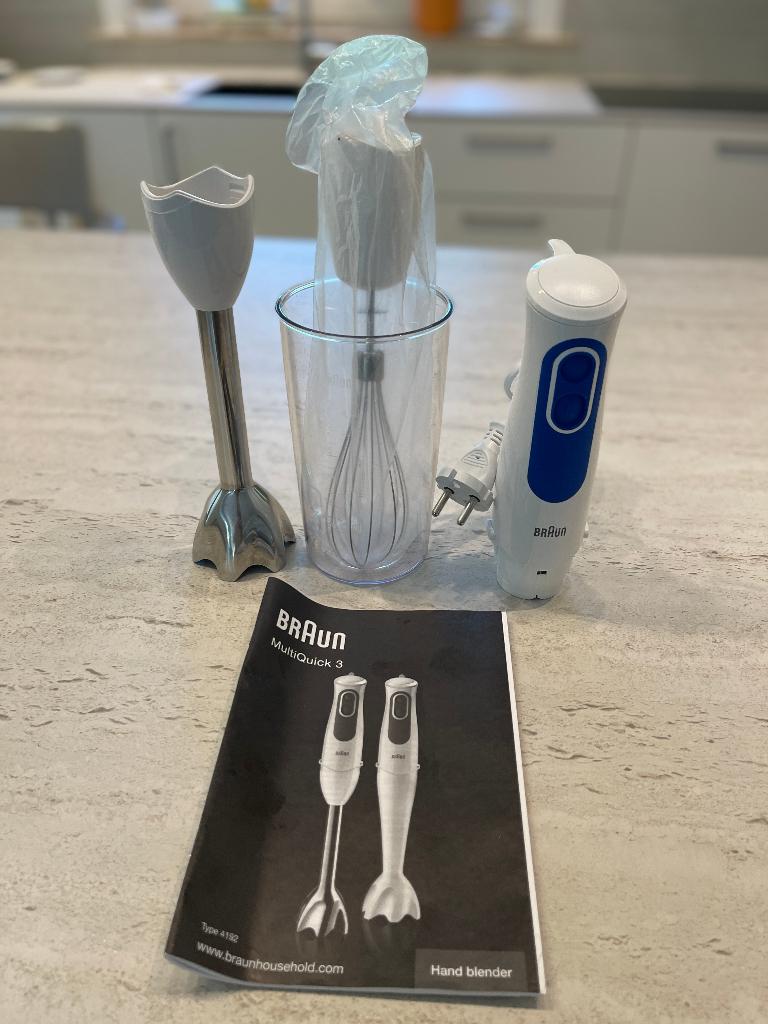 Braun MultiQuick 3 staafmixer, type 4192, 700W, Electroménager, Mélangeurs de cuisine, Utilisé, 2 vitesses, Enlèvement
