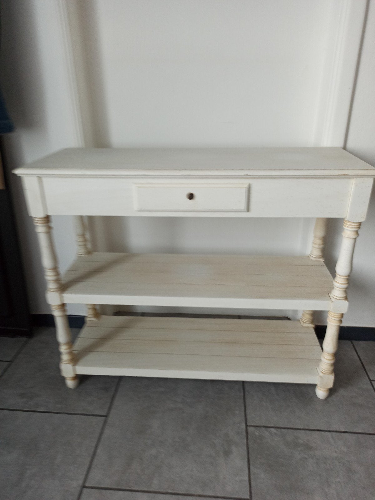 Console blanche en bois exotique de Maisonsdu Monde, Enlèvement