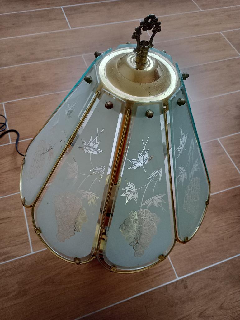 Vintage verlichting, Ophalen, Gebruikt, Glas