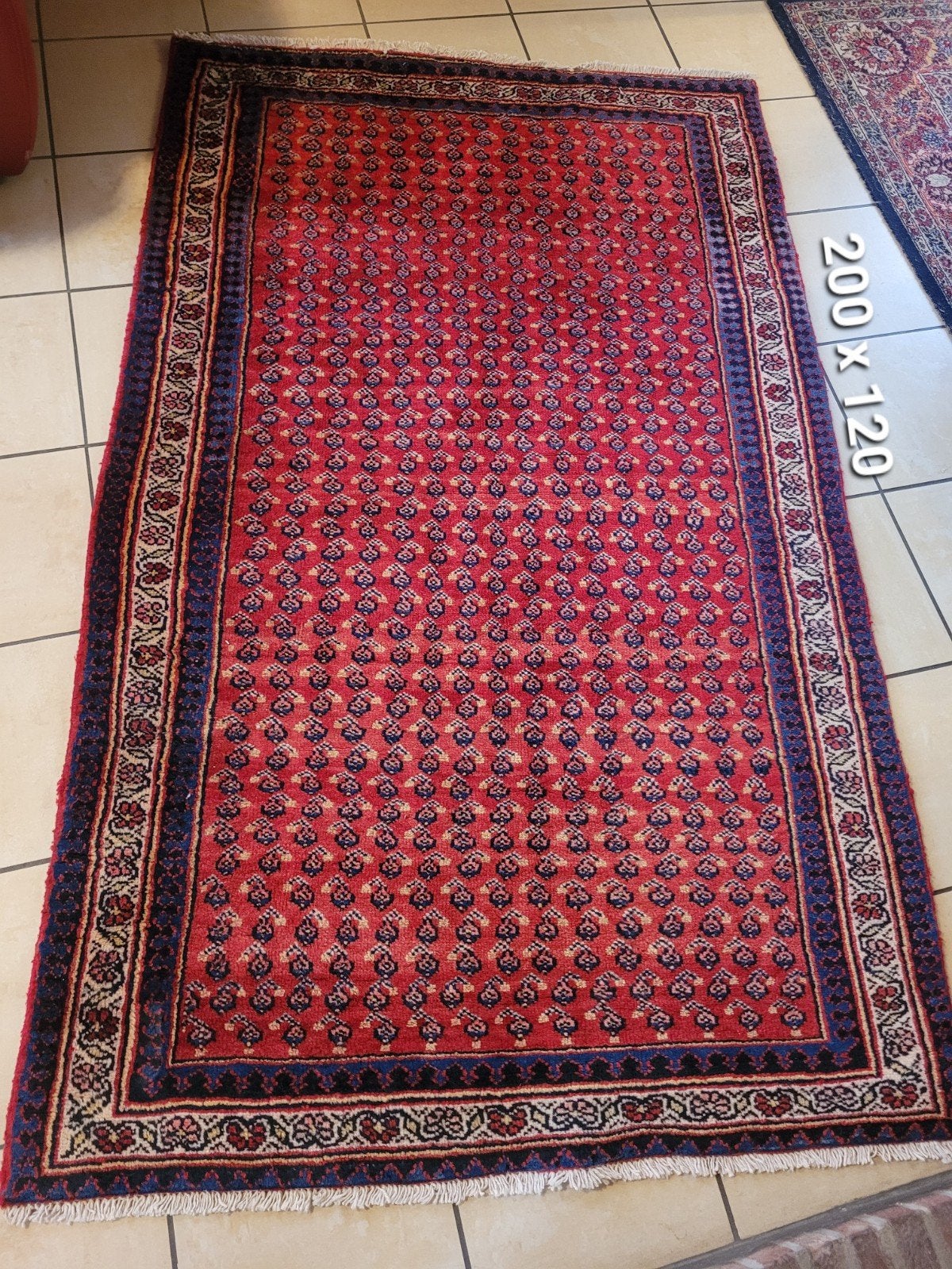 vintage tapijt, Ophalen