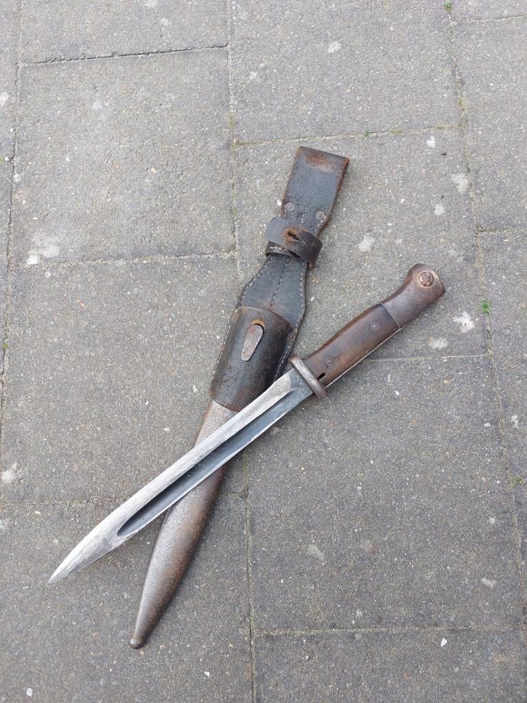 Duitse WO2 Nr gelijke bayonet, Verzamelen, Militaria | Tweede Wereldoorlog, Ophalen of Verzenden, Landmacht, Mes of Dolk
