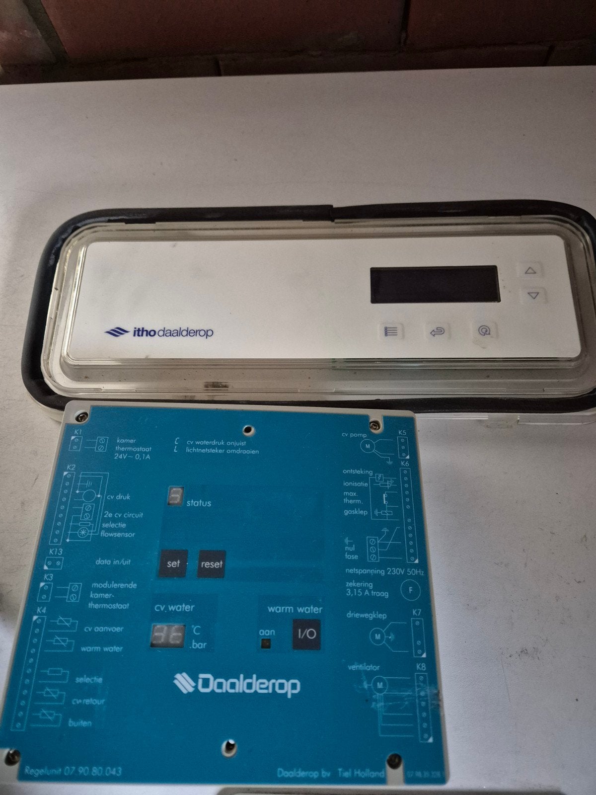 Daalderop Combifort² 32/80+ onderdelen, Doe-het-zelf en Bouw, Chauffageketels en Boilers, Ophalen, Gebruikt, Aardgas, Onderdeel