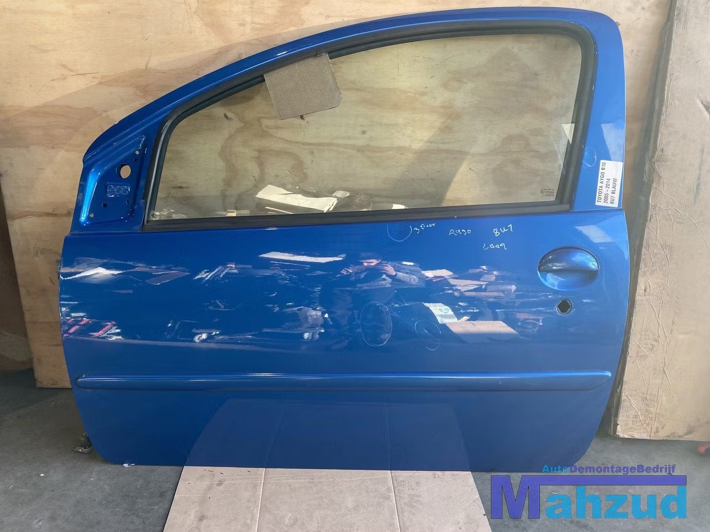 TOYOTA AYGO B10 BLAUW 8U7 Links linker deur portier 2005-201, Info@toyota.co.jp, Gebruikt, Deur, Toyota Motor Corporation