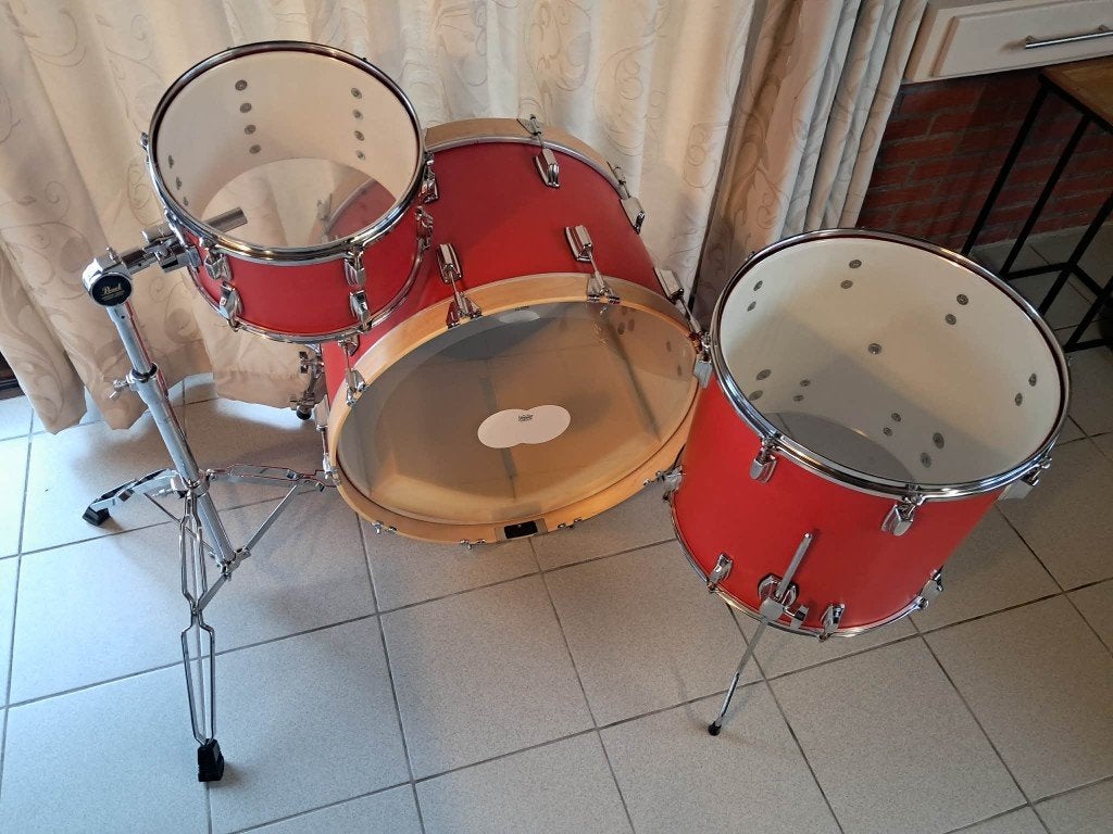 custom shellset, Musique & Instruments, Batteries & Percussions, Enlèvement, Utilisé, Autres marques