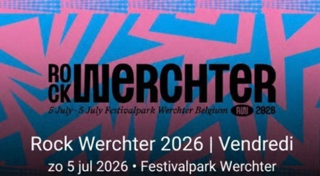 Ticket Rock Werchter dimanche/zondag 05.07.26, Eén persoon