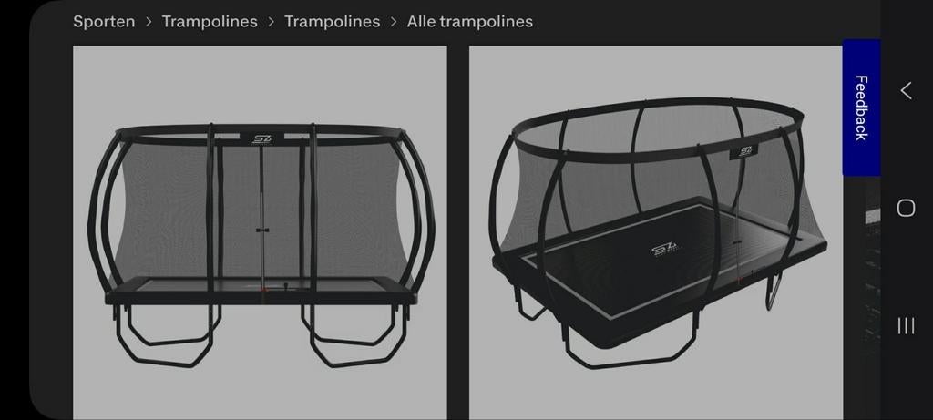 Trampoline 244 x 366 cm, Enlèvement