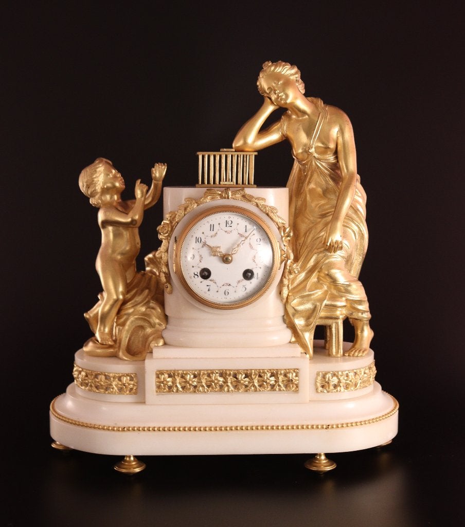 Belle horloge de cheminée française ancienne, Enlèvement ou Envoi