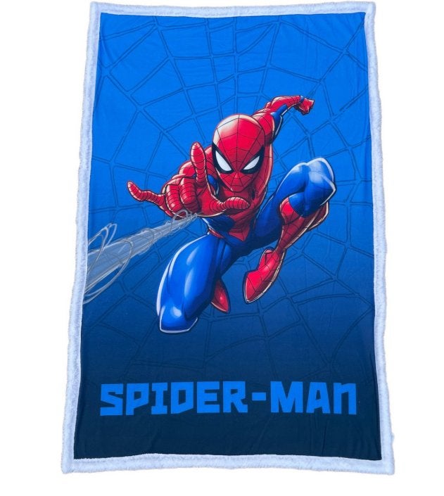Spiderman Fleece Deken Sherpa - 100x150 - Marvel - Extra Dik, Nieuw, Ophalen of Verzenden, Jongetje, Wasbaar