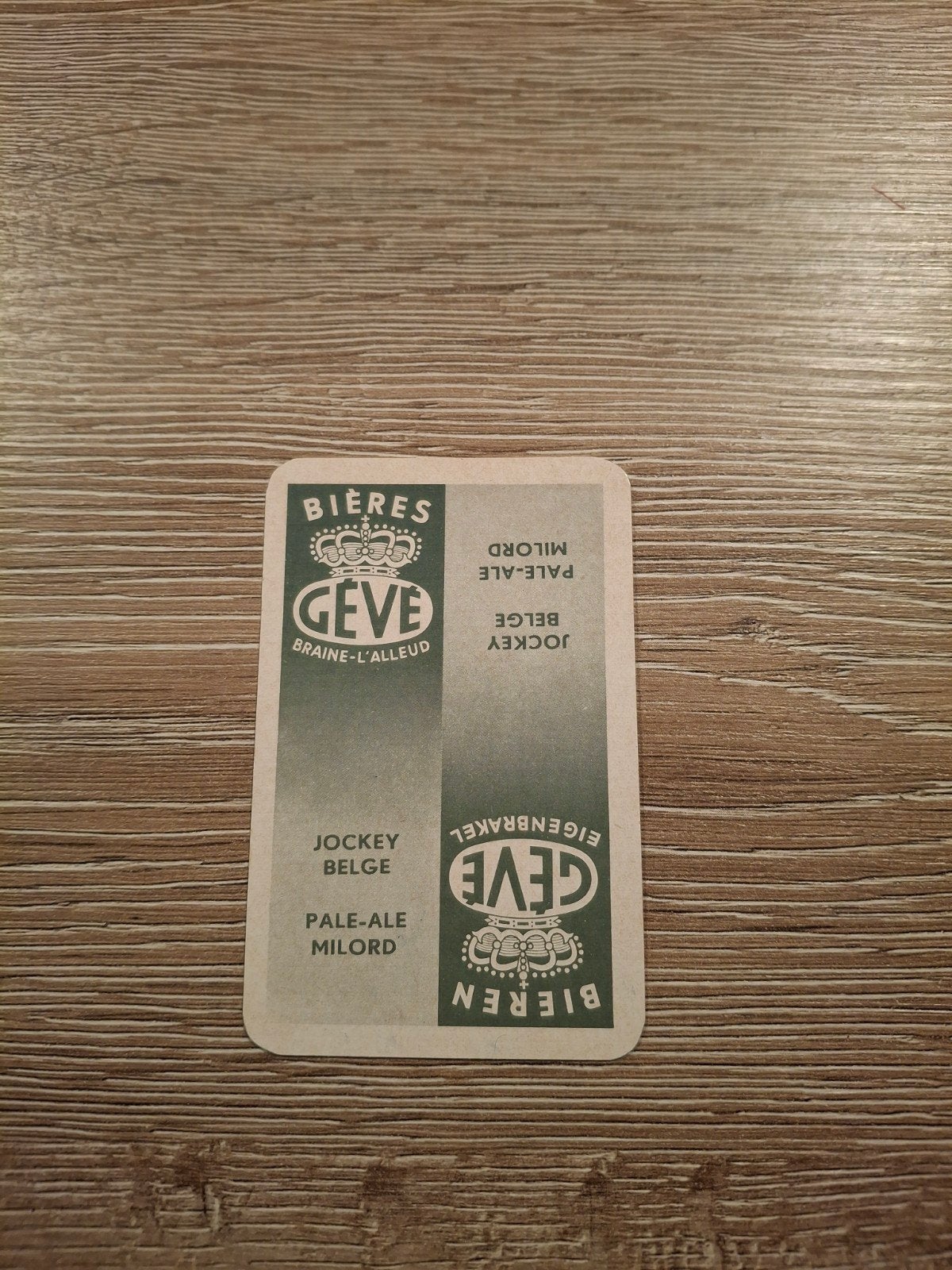 Oude speelkaart geve jockey ale, Verzamelen, Ophalen of Verzenden