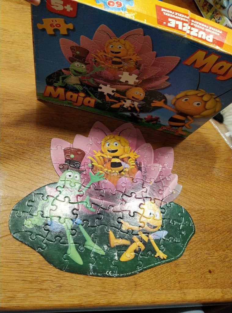 Maya de bij puzzel, Enlèvement, Plus de 50 pièces, Utilisé, 4 à 6 ans