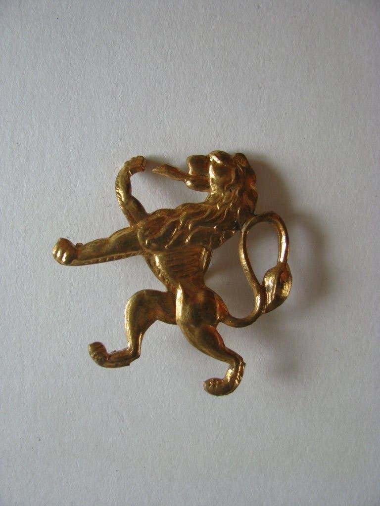 Le lion de béret armée belge.Original, Collections, Envoi