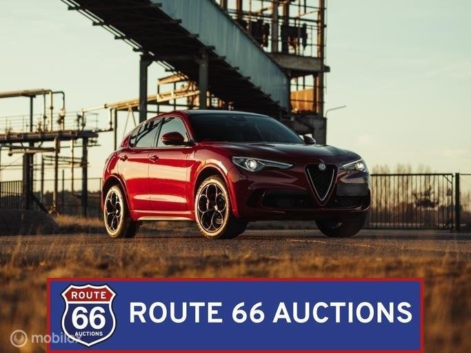 Alfa Romeo Stelvio Quadrifoglio | Route 66 Auctions, Gebruikt, Zwart, Bedrijf, Handgeschakeld