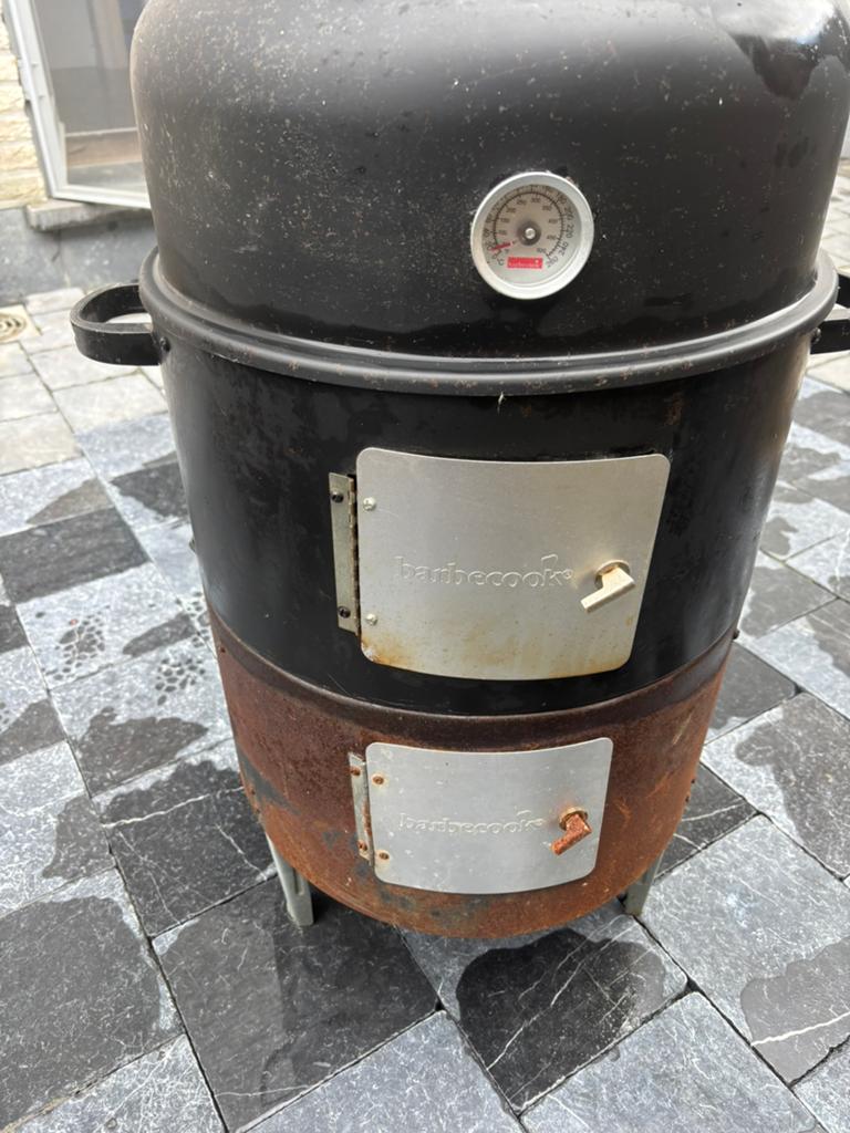 Barbecook rookoven en barbecue, Tuin en Terras, Houtskoolbarbecues, Gebruikt, Ophalen