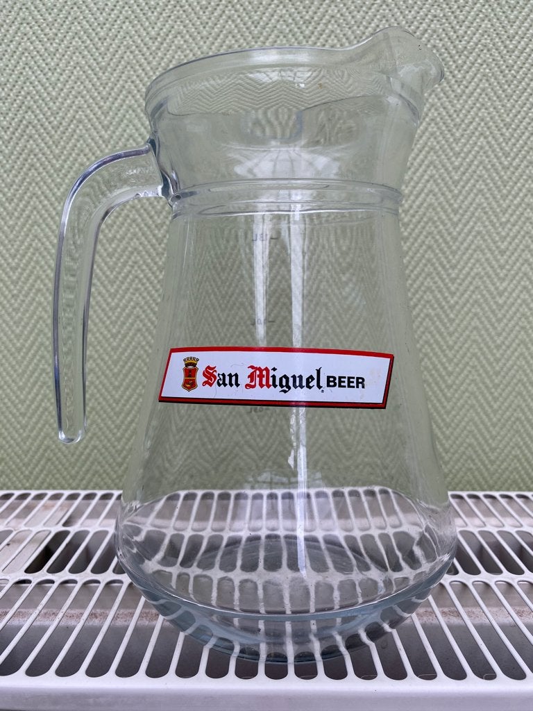 Carafe à bière « San Miguel », Envoi, Neuf, Verre ou Verres, Autres marques