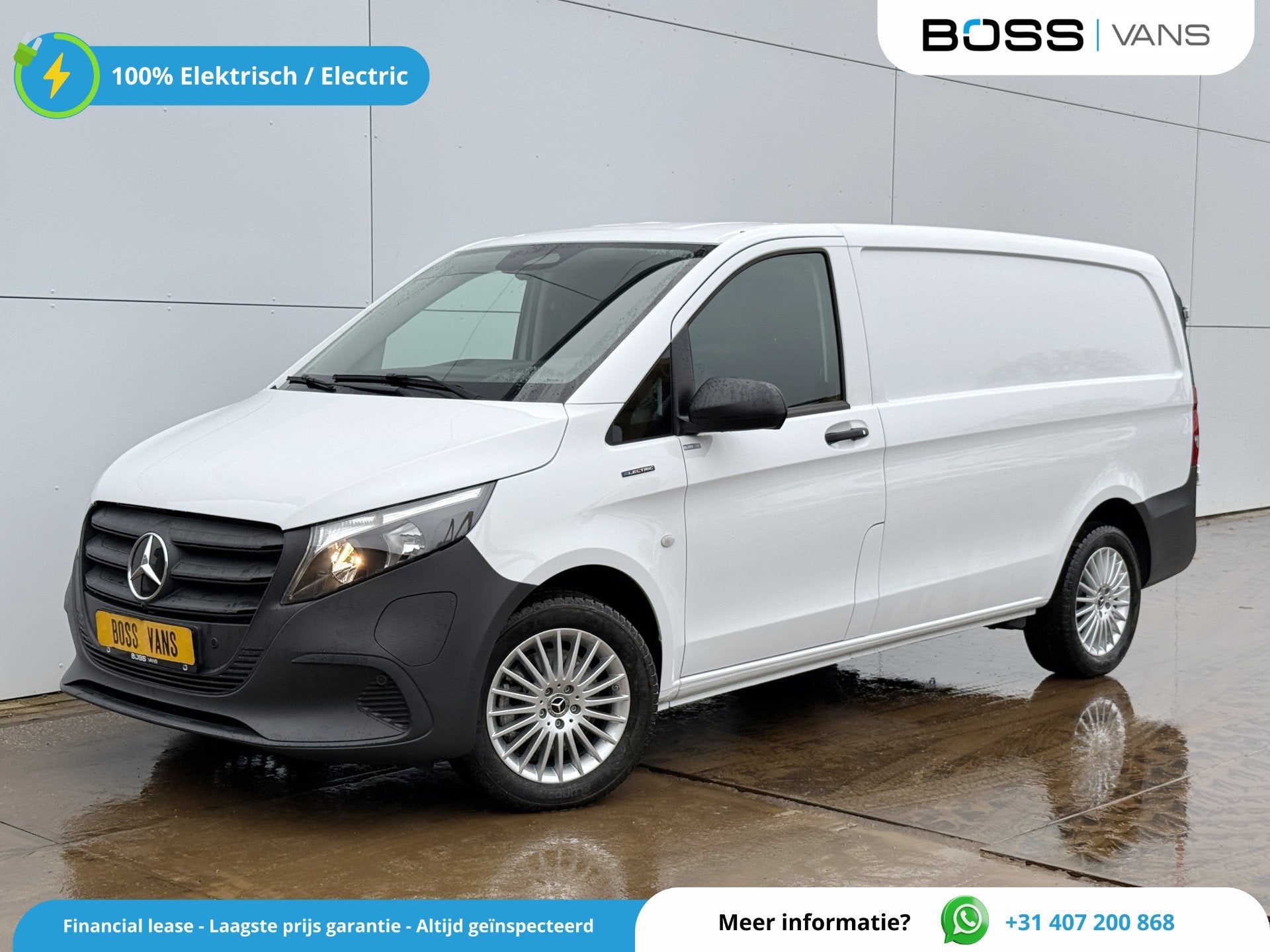 Mercedes-Benz eVito 112 Pro 66kWh *Nieuw Model* 286km WLTP S, Auto's, Stof, Gebruikt, Zwart, Start-stop-systeem