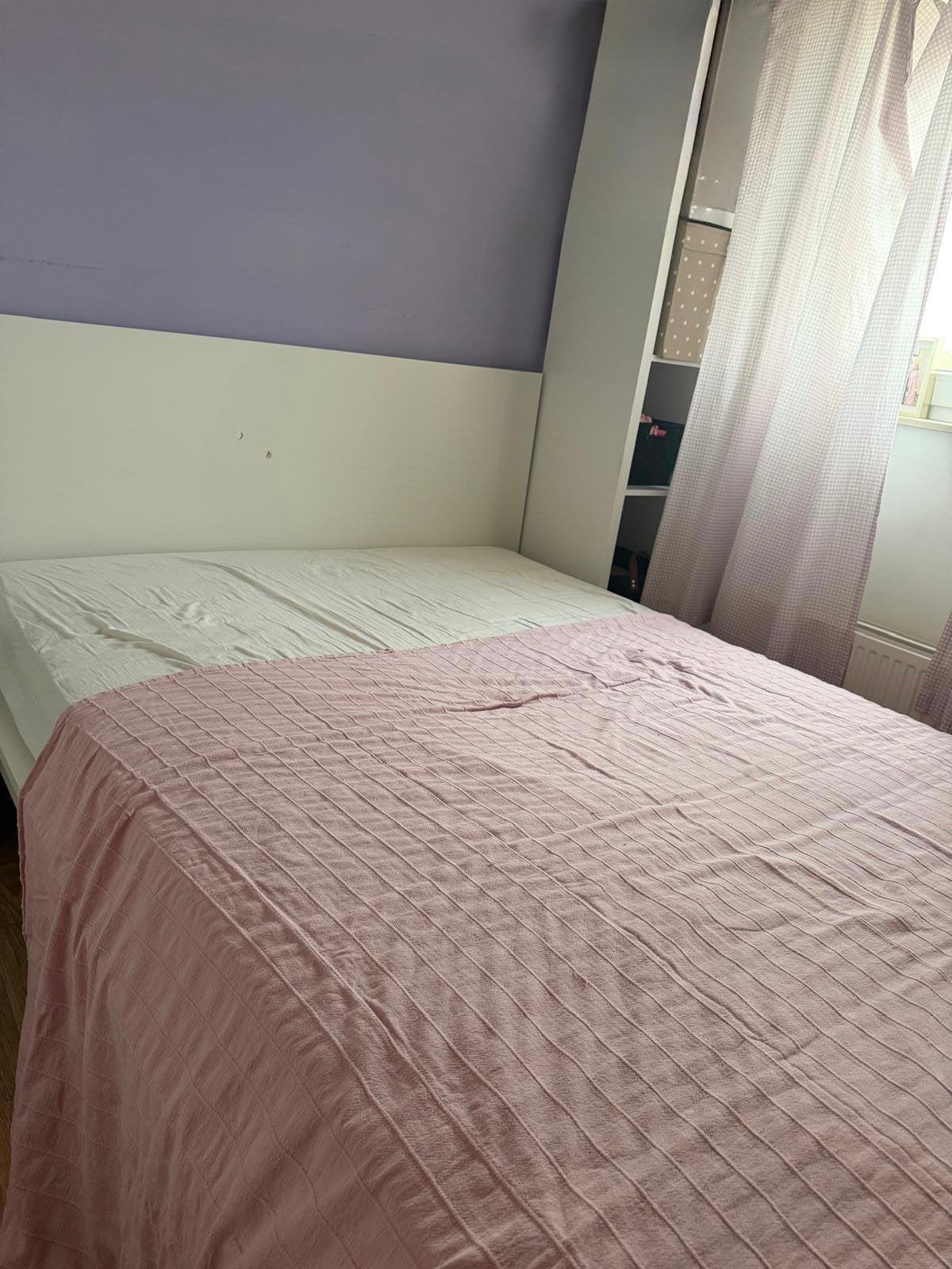 IKEA bed wit 140x200, Maison & Meubles, Chambre à coucher | Lits, 140 cm, Enlèvement, Utilisé, 200 cm
