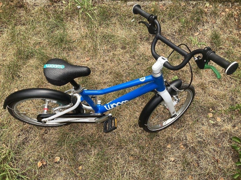 Woom 3 kinderfiets blauw, Fietsen en Brommers, Fietsen | Kinderfietsjes, Ophalen, Velgrem, 16 tot 20 inch, Woom