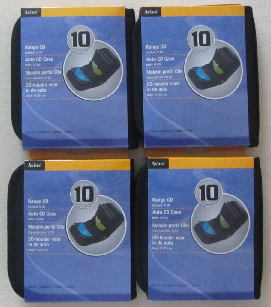 CD - DVD - houder voor 10 disc's-4 verpakkingen van 10 stuks, Ophalen of Verzenden, Nieuw in verpakking, Album