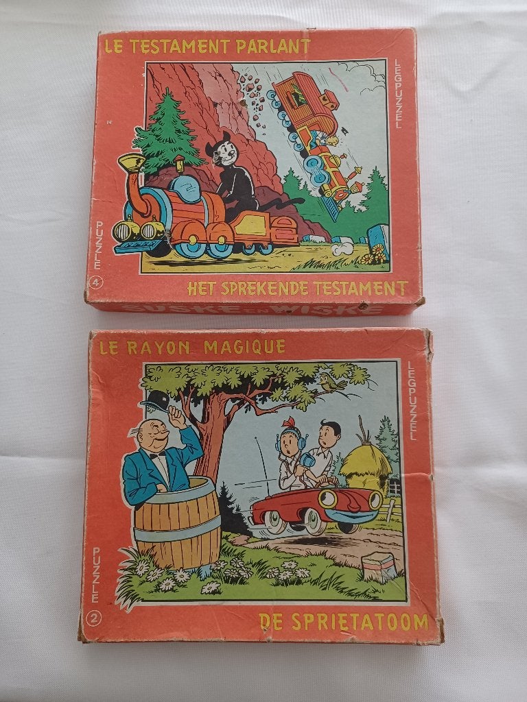 Vintage Suske en Wiske Legpuzzels (1963), Ophalen of Verzenden, Suske en Wiske, Gebruikt, Overige typen