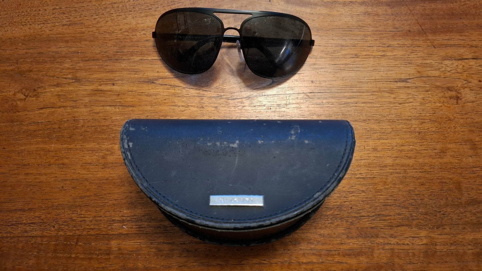 Lunettes de soleil Bulgari dans étui original vintage, Enlèvement ou Envoi, Lunettes