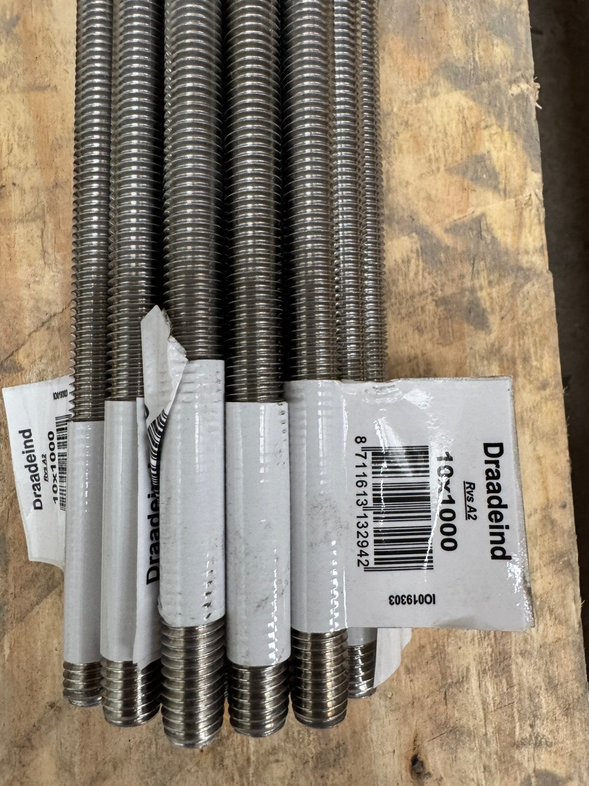 Tige filetée en inox M10 x 100 cm, Enlèvement, Comme neuf, Inox