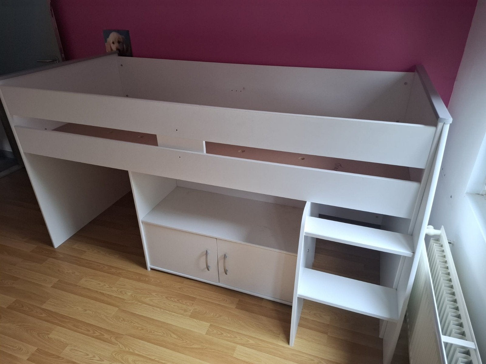 hoogslaper met uitschuifbaar bureau, Ophalen, Zo goed als nieuw, Hoogslaper