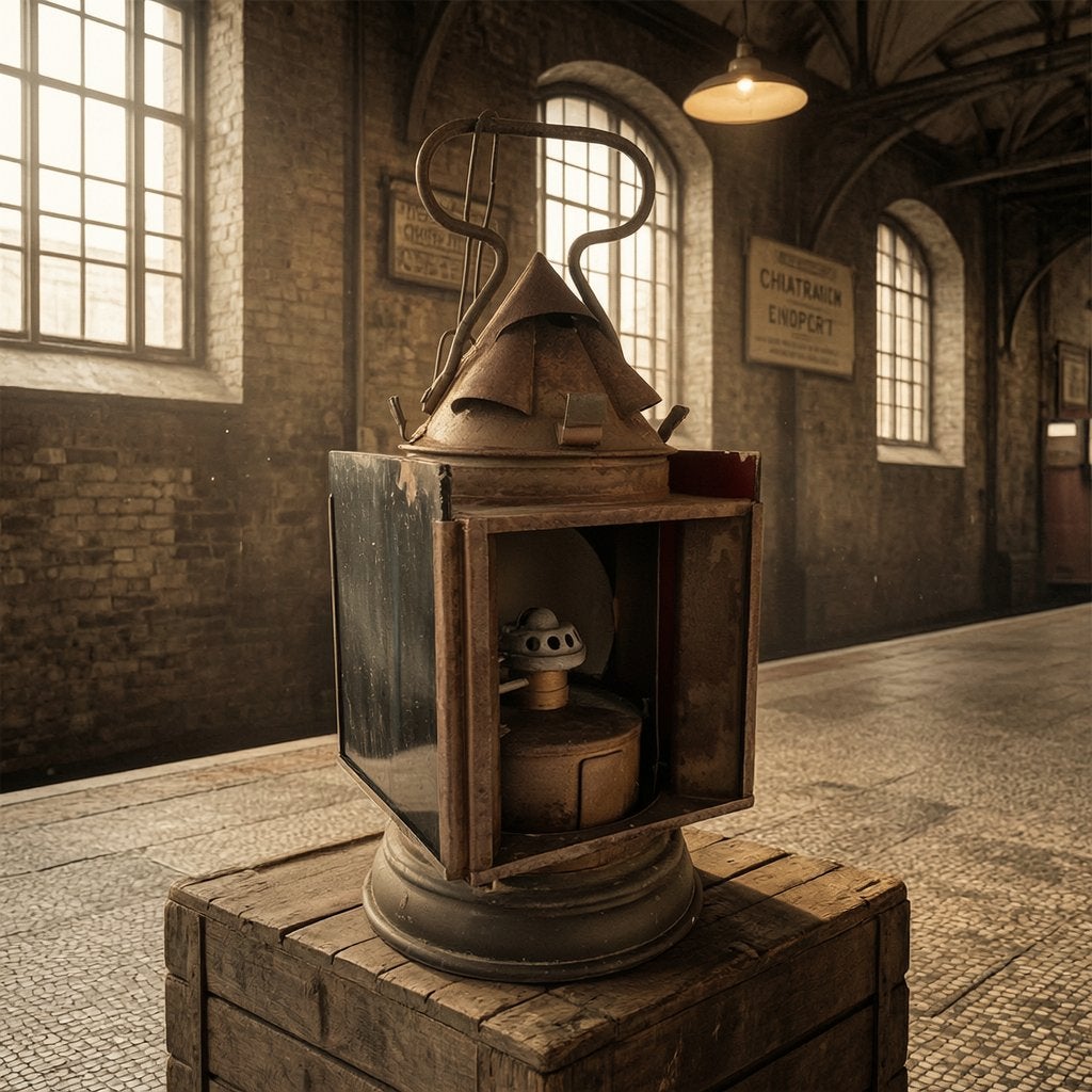 Seinlamp Orlians & Co (ca. 1930–1950), Enlèvement, Train