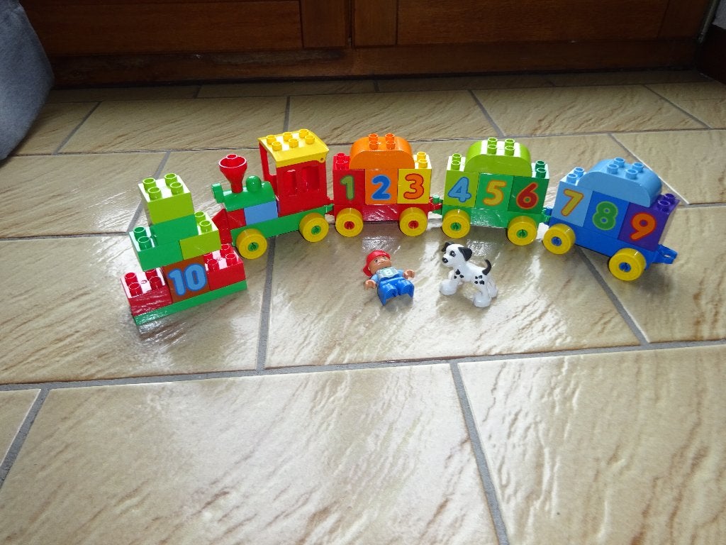 Duplo getallentrein, Kinderen en Baby's, Ophalen of Verzenden, Zo goed als nieuw, Compleet, Duplo