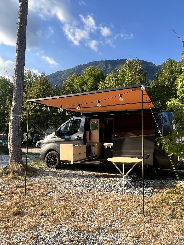 FORD TRANSIT CUSTOM CAMPER, Autos, Cuir, Argent ou Gris, Achat, Euro 6