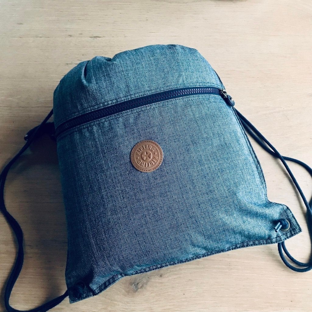 Blauwe turnzak - Kipling, Divers, Fournitures scolaires, Comme neuf, Enlèvement ou Envoi