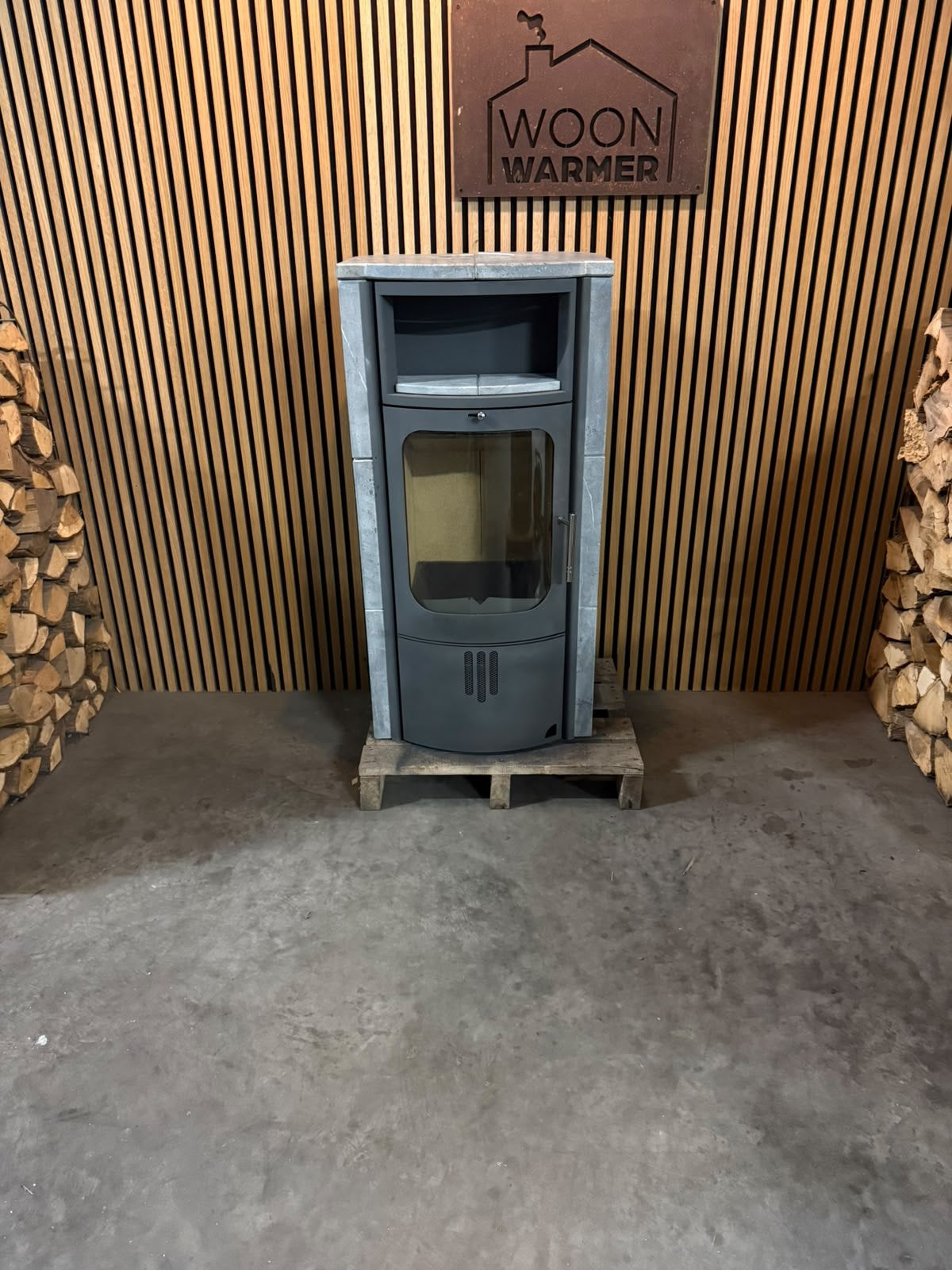 Poêle à stéatite 26108 Hark 57 7 kW, Enlèvement, Utilisé, Bois, Autoportant