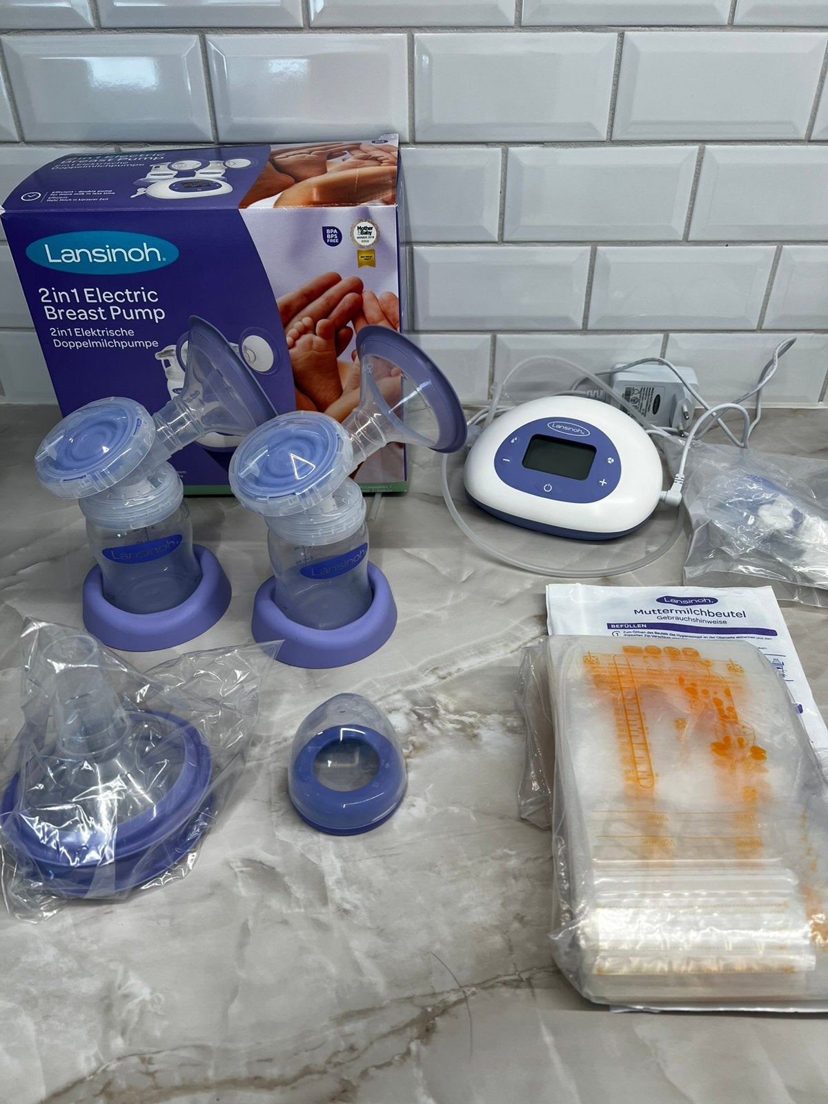 Lansinoh elektrische borstkolf, Enlèvement, Comme neuf, Sans fil, Tire-lait
