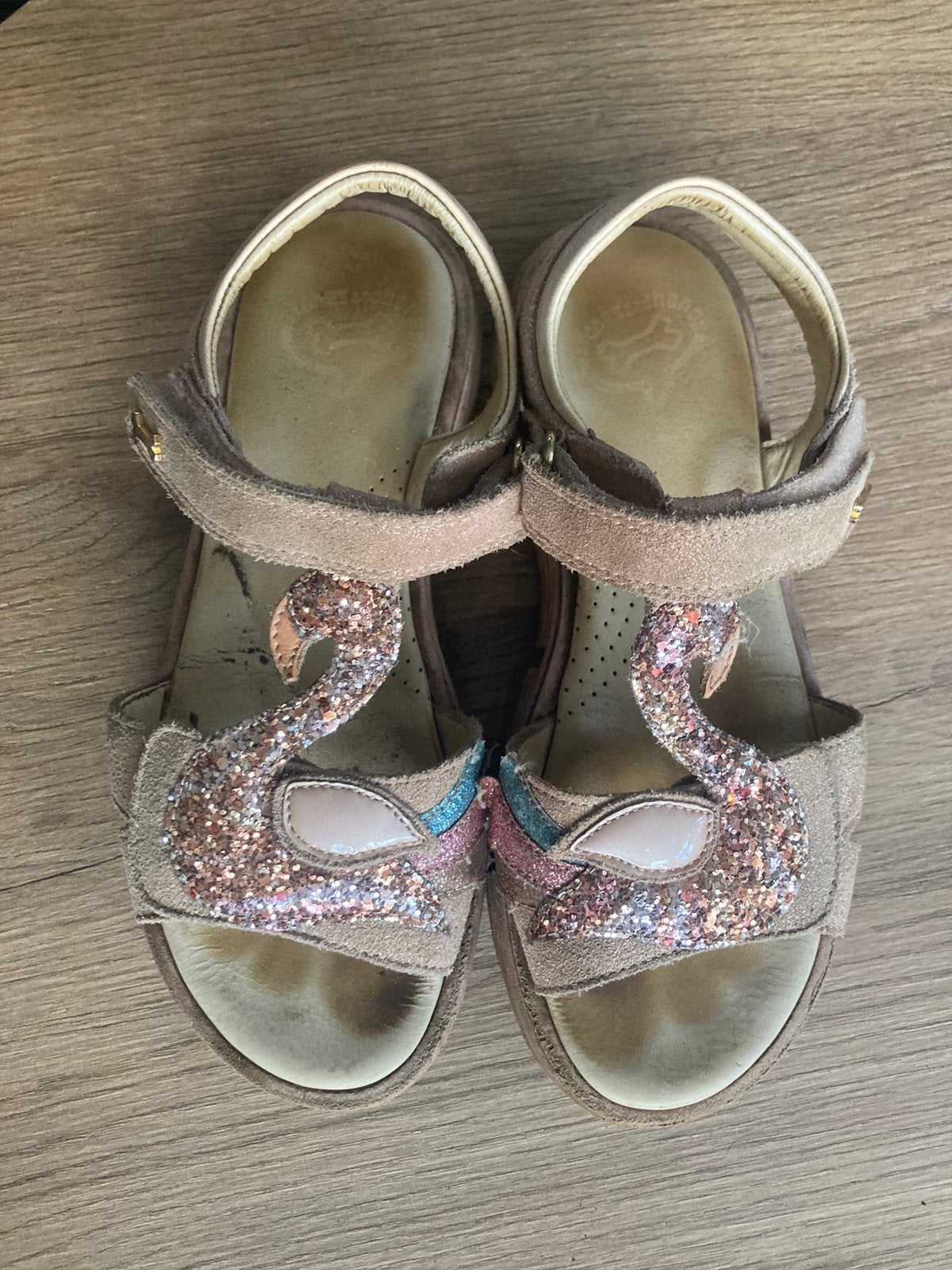 Sandalen - flamingo’s - maat 33, Ophalen of Verzenden, Gebruikt, Overige typen