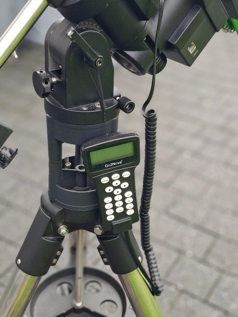 Telescoop op montering, Ophalen, Gebruikt, Lenzentelescoop (refractor), 80 tot 200 mm